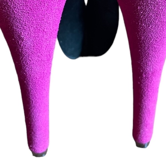 Betsey Johnson Maxean Two Toned Leather Heels 8.5 Marilyn Monroe - Picture 6 of 10